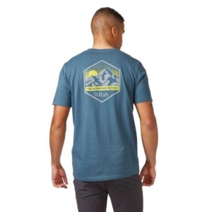 RAB Men's Stance Mountain Peak Tee (Orion Blue) Clothing