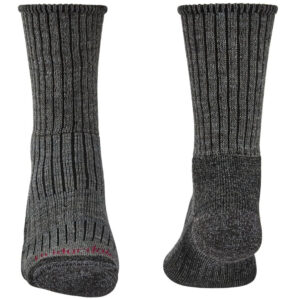 Bridgedale Men's Hike Midweight Merino Comfort Boot Socks (Charcoal) Footwear