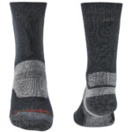 Bridgedale Men's Hike Midweight Merino Performance Boot Socks (Gunmetal) Footwear