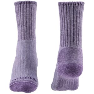 Bridgedale Women's Hike Midweight Merino Comfort Boot Socks (Violet) Footwear