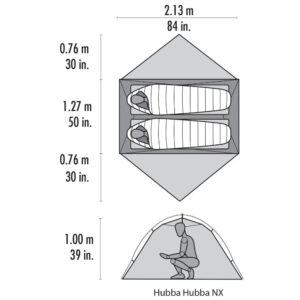 MSR Hubba NX 2 Person Tent (White) Tents – Camping Tent