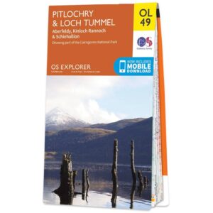 Ordnance Survey Explorer OL Map 49 - Pitlochry & Loch Tummel Aberfeldy,Kinloch Rannoch Schiehallion Navigation & Maps
