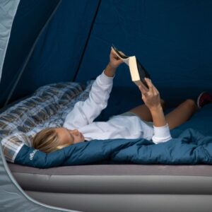 Vango Hi Rise Double Flocked Airbed (Dark Grey) Sleeping Mats & Airbeds – Camping Sleeping Gear