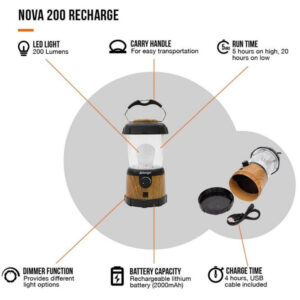 Vango Nova 200 Recharge Lantern - Camping Lanterns