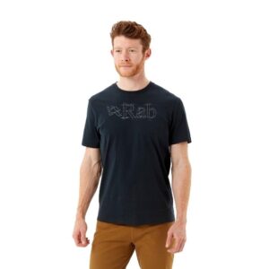 Rab Men's Stance Sketch Organic Cotton Tee (Beluga) Clothing