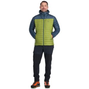 Rab Men's Microlight Alpine Down Jacket (Orion Blue/Aspen Green) Insulated Jackets