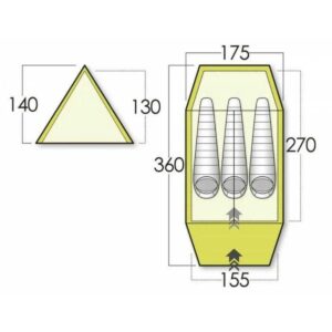 Force Ten (F10) by Vango Force Ten Classic Standard Mk 4 Tent - 3 Person Tents – Camping Tent