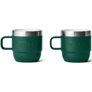 YETI Rambler 6 OZ Stackable Mug 2 Pack (Black Forest Green) Cookware & Tableware