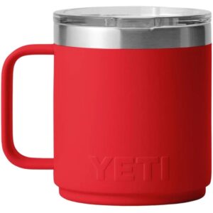 Yeti Rambler 10 oz (295 ml) Stackable Ceramic Lining Mug (Rescue Red) Cookware & Tableware